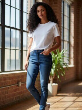 EUC Nicole Miller Soho High Rise Skinny Jeans Size: 14